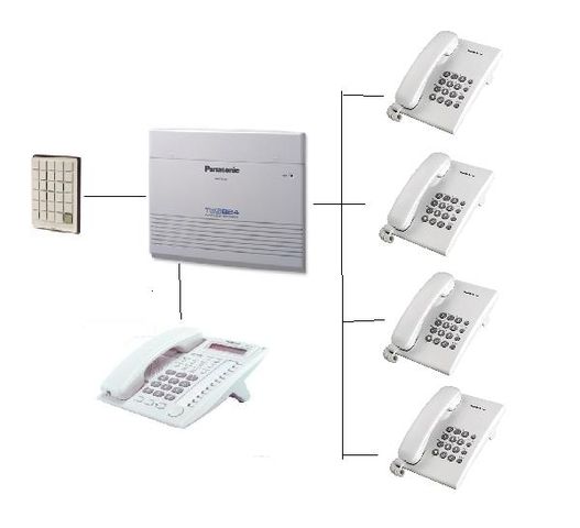 conmutador 3 Lineas y 8 extensiones PANASONIC